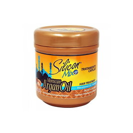 Silicon Mix Tratamiento Capilar Aceite de Argán, Macadamia y Queratina para Reparar y Suavizar, 16oz