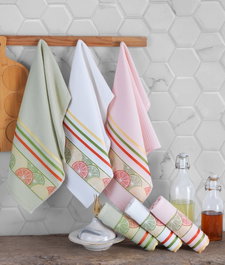 Mijölnir Juego de Toallas de Baño 6 Piezas Jacquard 340 gr/m² 40x60 cm 100% Algodón para Cuarto de Baño