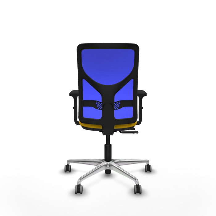 PIQUERAS Y CRESPO Silla de oficina Motilla con mecanismo Sincro/Traslack, Amarillo y Azul PIQUERAS Y CRESPO Silla de oficina Motilla con mecanismo Sincro/Traslack, Amarillo y Azul