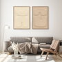 DKD Home Decor Cuadro Lienzo PS Abstracto 3D (Pack de 2)