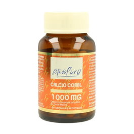 Estado Puro Coral Calcio 1000 mg, 60 cápsulas vegetales - Complemento alimenticio para huesos
