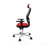 PIQUERAS Y CRESPO Silla de oficina Jorquera con mecanismo Sincro, Rojo y Gris