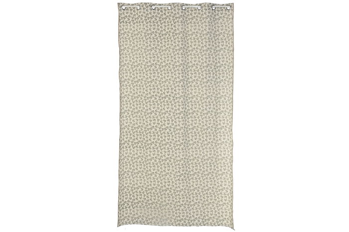 DKD Home Decor Nature23 Cortina Cottage Natural Verde Algodon Yute 260 x 140 cm (2 Unidades)