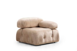 Atelier Del Sofa Bubble 1R Sofá de 1 Plaza, Crema, 95x95x75 cm