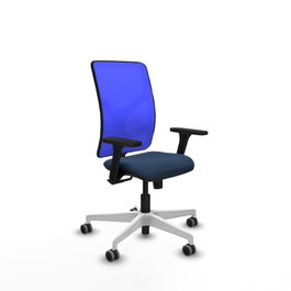 PIQUERAS Y CRESPO Silla de oficina Motilla con mecanismo Sincro, Azul