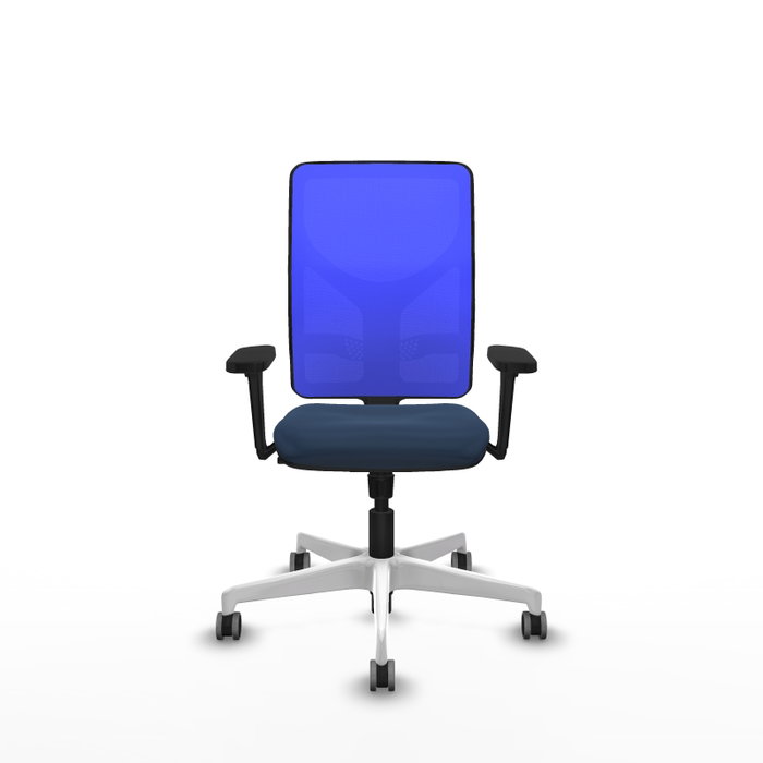 PIQUERAS Y CRESPO Silla de oficina Motilla con mecanismo Sincro, Azul