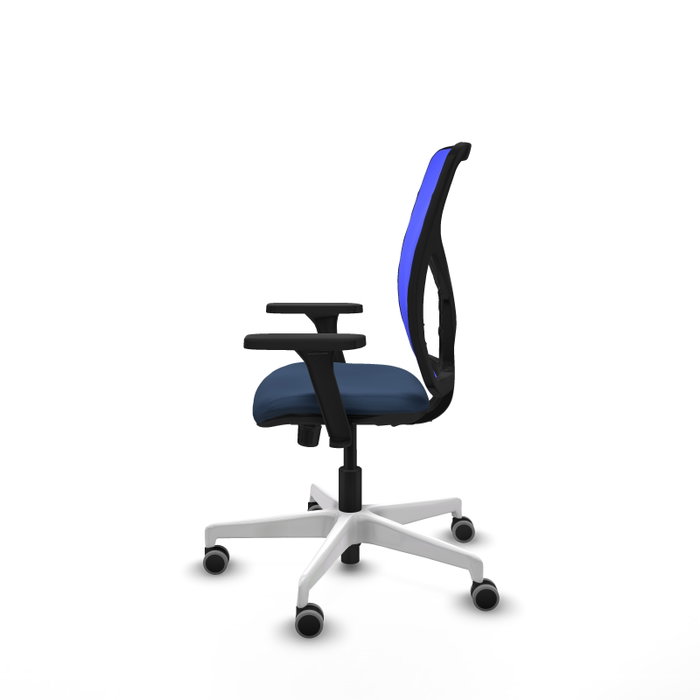 PIQUERAS Y CRESPO Silla de oficina Motilla con mecanismo Sincro, Azul