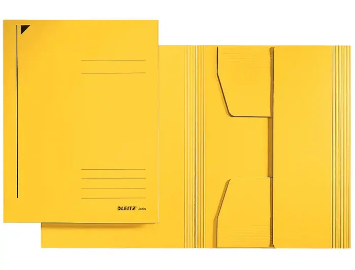 Leitz Subcarpeta de cartulina Din A4 con 3 solapas, 430 g, Amarillo Leitz Subcarpeta de cartulina Din A4 con 3 solapas, 430 g, Amarillo