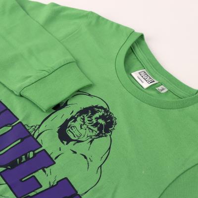 Pijama Largo Single Jersey Avengers Hulk Verde 7 Años