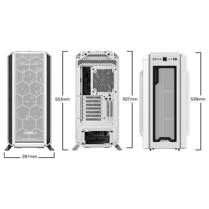 Be Quiet! Silent Base 802 White Midi Tower PC ATX EATX Micro-ATX Mini-ITX ABS Acero Filtro anti-polvo Gestión de cables Botón de encendido/apagado 18,5 cm de altura para CPU