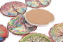 DKD Home Decor Posavasos de Dolomita Árbol Surtido de 12 Unidades