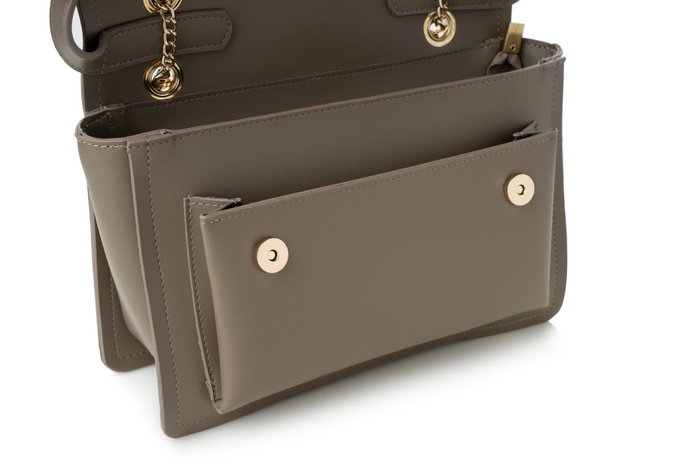 Vince Camuto Sorrento Bolso Bandolera Piel Sintética Dark Mink 27x20x9 cm Vince Camuto Sorrento Bolso Bandolera Piel Sintética Dark Mink 27x20x9 cm