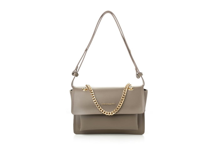 Vince Camuto Sorrento Bolso Bandolera Piel Sintética Dark Mink 27x20x9 cm Vince Camuto Sorrento Bolso Bandolera Piel Sintética Dark Mink 27x20x9 cm