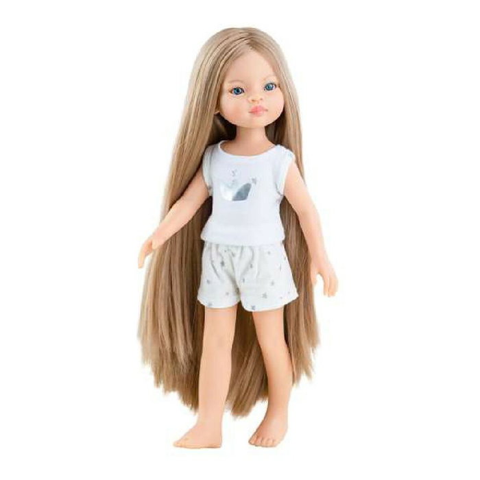 Paola Reina Muñeca Amigas Manica Pijama Blanco 32 Cm Paola Reina Muñeca Amigas Manica Pijama Blanco 32 Cm