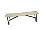 DKD Home Decor Banco Balines Natural Negro 155 x 44 x 38 cm Teca Hierro