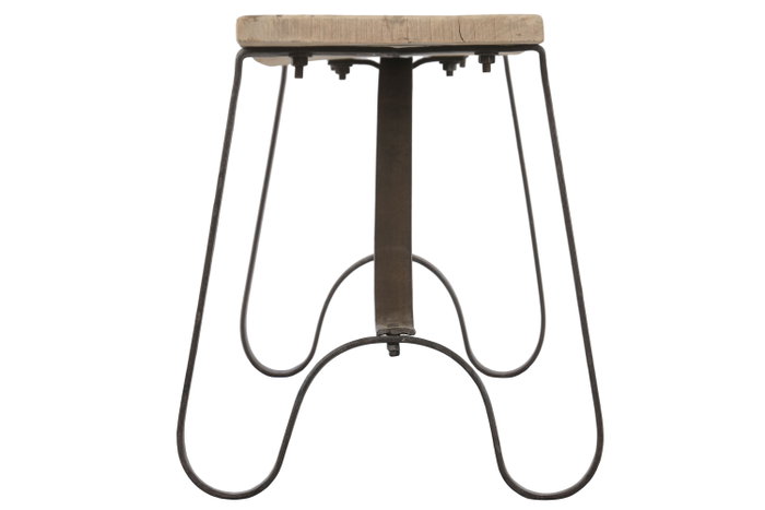 DKD Home Decor Banco Balines Natural Negro 155 x 44 x 38 cm Teca Hierro DKD Home Decor Banco Balines Natural Negro 155 x 44 x 38 cm Teca Hierro