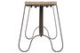 DKD Home Decor Banco Balines Natural Negro 155 x 44 x 38 cm Teca Hierro