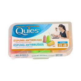 Quies Tapones Espuma Colores Surtidos 6Ud.