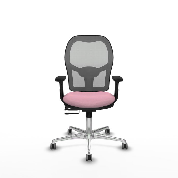 PIQUERAS Y CRESPO Silla de oficina Jorquera Rosa y Gris