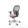 PIQUERAS Y CRESPO Silla de oficina Jorquera Rosa y Gris