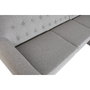 DKD Home Decor Sofá con Chaise longue en Poliéster y Rubberwood Color Topo