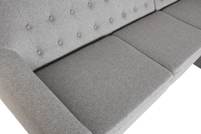 DKD Home Decor Sofá Scandi Topo Natural 226 cm