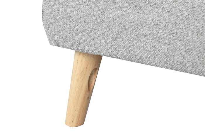 DKD Home Decor Sofá Scandi Topo Natural 226 cm