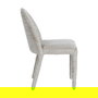 Silla Beige Tejido-Metal 47 X 61,50 X 85 cm (Set de 2)