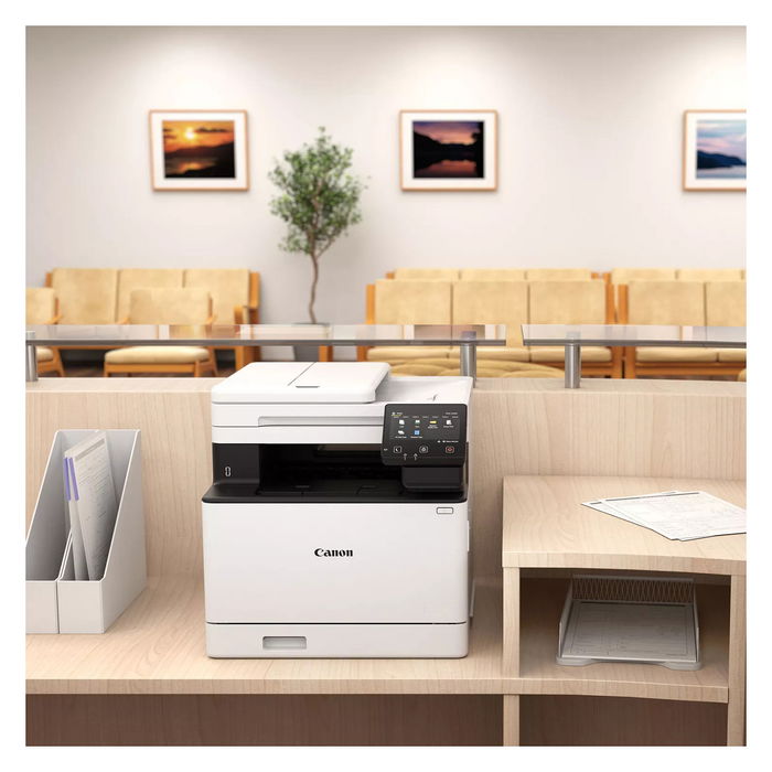 Canon i-SENSYS MF752Cdw - Multifunción Color Láser 3 en 1, Impresión/Copia/Escaneo, A4, WiFi, LAN, Dúplex Automático, Pantalla Táctil, Blanco