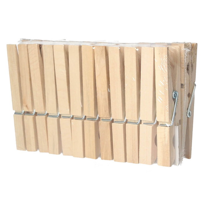 Dovelis Pack 24 pinzas madera para ropa
