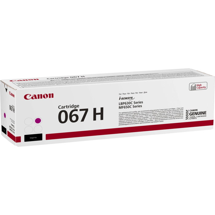 Canon 067H Cartucho de Tóner Magenta de Alto Rendimiento