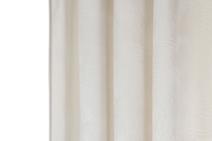 DKD Home Decor Cortina de Poliéster Crudo 140x260 cm con 8 Anillas