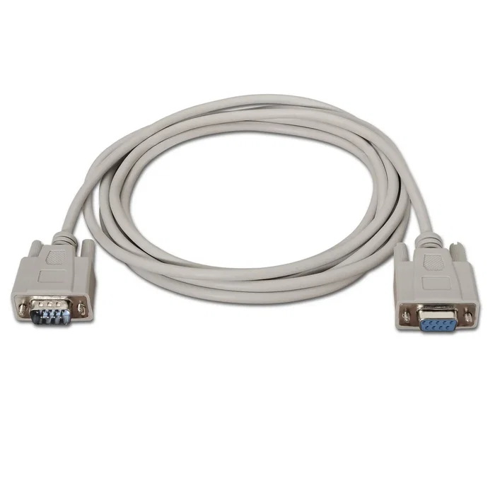 Aisens Cable Serie RS232 DB9 Macho a DB9 Hembra, 1,8m, Beige