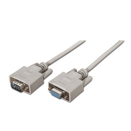 Aisens Cable Serie RS232 DB9 Macho a DB9 Hembra 1.8 Metros Beige - 100% Testeado, Cumple RoHS
