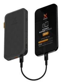 Xtorm FS5101U Batería Externa Power Bank Negro 10000 mAh, Carga Rápida Quick Charge 3.0 hasta 20W, 2x USB-C + 1x USB-A, Pantalla LCD
