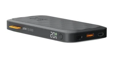 Xtorm FS5101U Batería Externa Power Bank Negro 10000 mAh, Carga Rápida Quick Charge 3.0 hasta 20W, 2x USB-C + 1x USB-A, Pantalla LCD