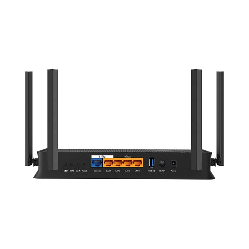 TP-Link Archer BE3600 Router Wi-Fi 7 Doble Banda 2.4 GHz / 5 GHz, 4x4 Flujos, 4 Antenas Externas, Ethernet 2.5 Gbps, Negro, Compatible con Alexa y Google Assistant