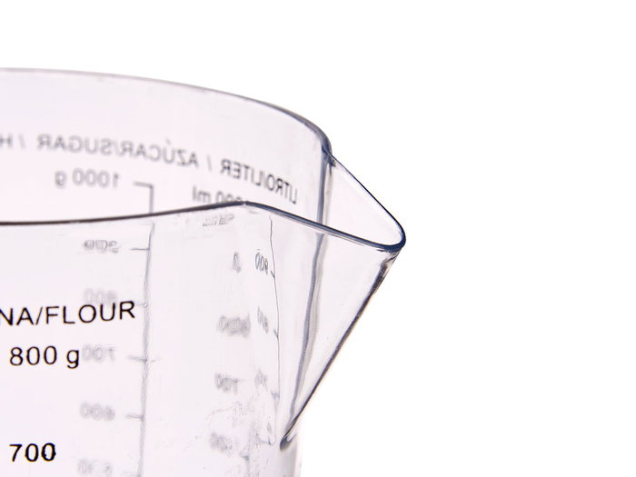 Kinvara Jarra Medidora Transparente 1 L (1000 ml) 11.4x15x18 cm de Plástico (PS) (Set de 36)