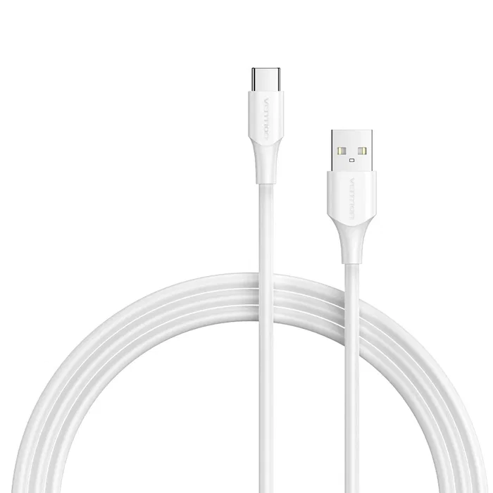 Vention CTHWF Cable USB 2.0 USB-A Macho a USB-C Macho 1m Blanco - Carga Rápida 3A, 480 Mbit/s