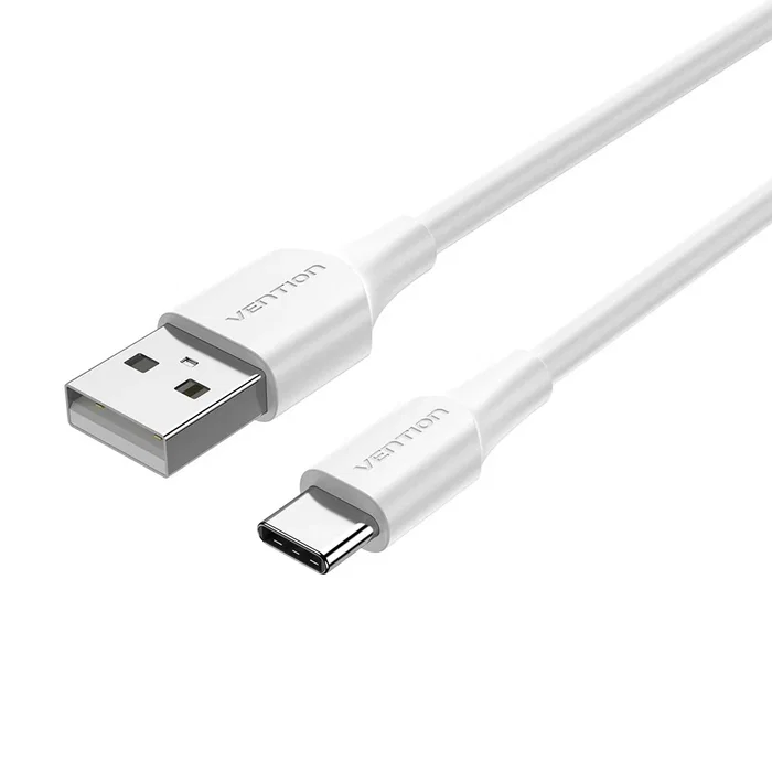 Vention CTHWF Cable USB 2.0 USB-A Macho a USB-C Macho 1m Blanco - Carga Rápida 3A, 480 Mbit/s