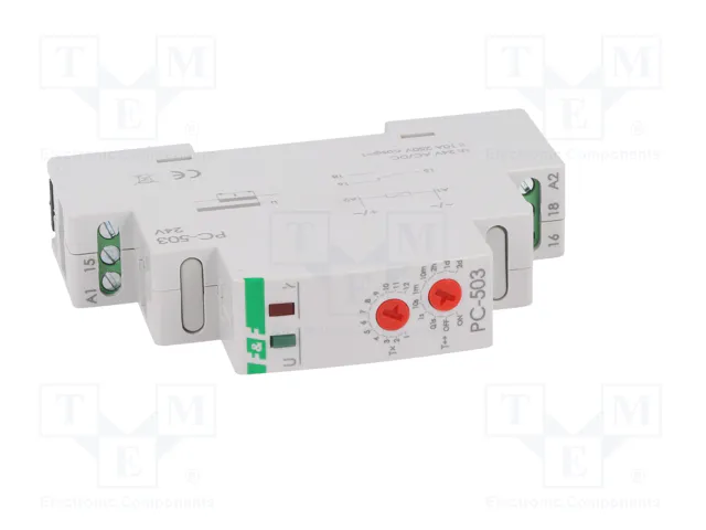 F&F Relé de tiempo PC-503-24V 24VDC 10A F&F Relé de tiempo PC-503-24V 24VDC 10A