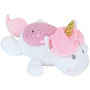 Jemini Luz de Noche Musical Peluche Unicornio Proyector de Estrellas Colores. Suave Melodía Tranquilizadora, Ayuda a Dormir. Ideal Bebés y Niños, 31 cm.