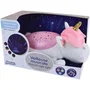 Jemini Luz de Noche Musical Peluche Unicornio Proyector de Estrellas Colores. Suave Melodía Tranquilizadora, Ayuda a Dormir. Ideal Bebés y Niños, 31 cm.
