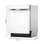 Cecotec Lavavajillas integrable 6320 Full-BI 14 cubiertos 8 programas clase D blanco
