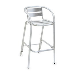 MUEBLES ROMERO Taburete clásico de aluminio - Taburete para mobiliario