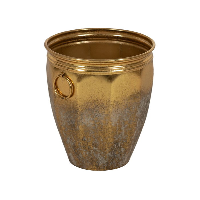 Ixia Set de 3 Maceteros Oro Metal Decoración
