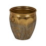 Ixia Set de 3 Maceteros Oro Metal Decoración