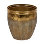 Ixia Set de 3 Maceteros Oro Metal Decoración