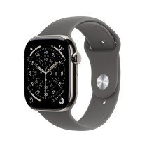 Apple Watch Series 11 MFCW4QL/A GPS + Cellular 46mm Titanio Natural con Correa Deportiva Gris Piedra Talla S/M - Reloj Inteligente con 5G y Autonomía Todo el Día