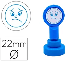Artline Sello Emoticono Disgusto Azul 22 mm